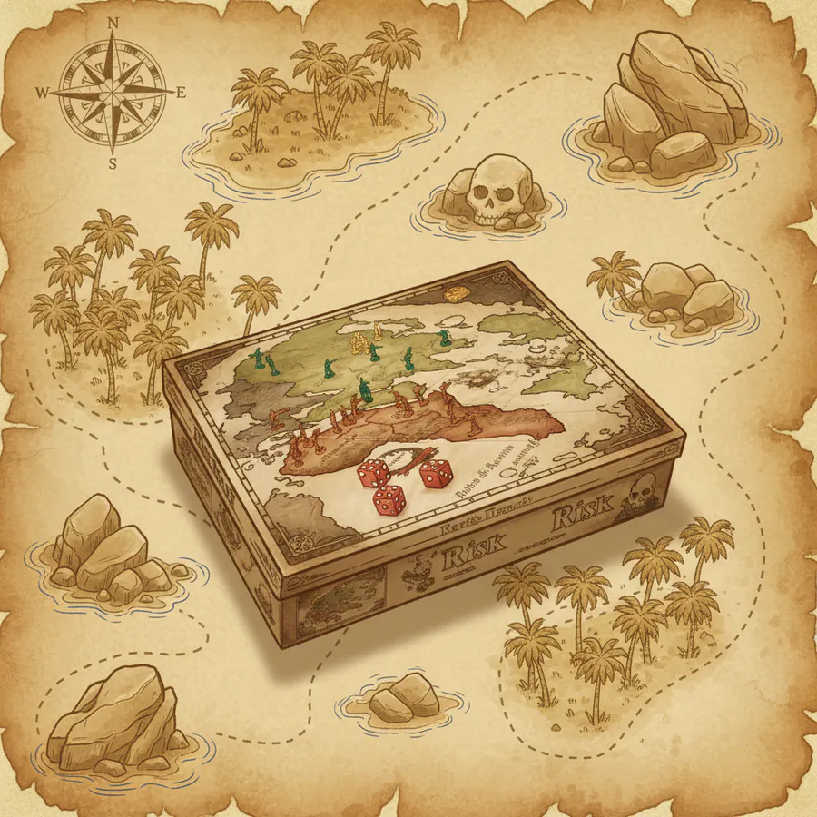Themed clue art for stop 3 — Skull Rock